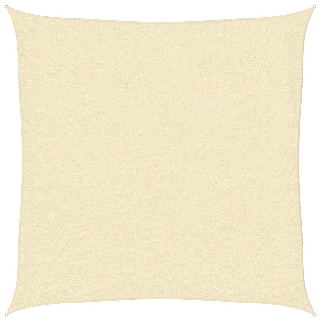 Vidaxl zonnescherm hdpe crème vierkant 3,6x3,6 m