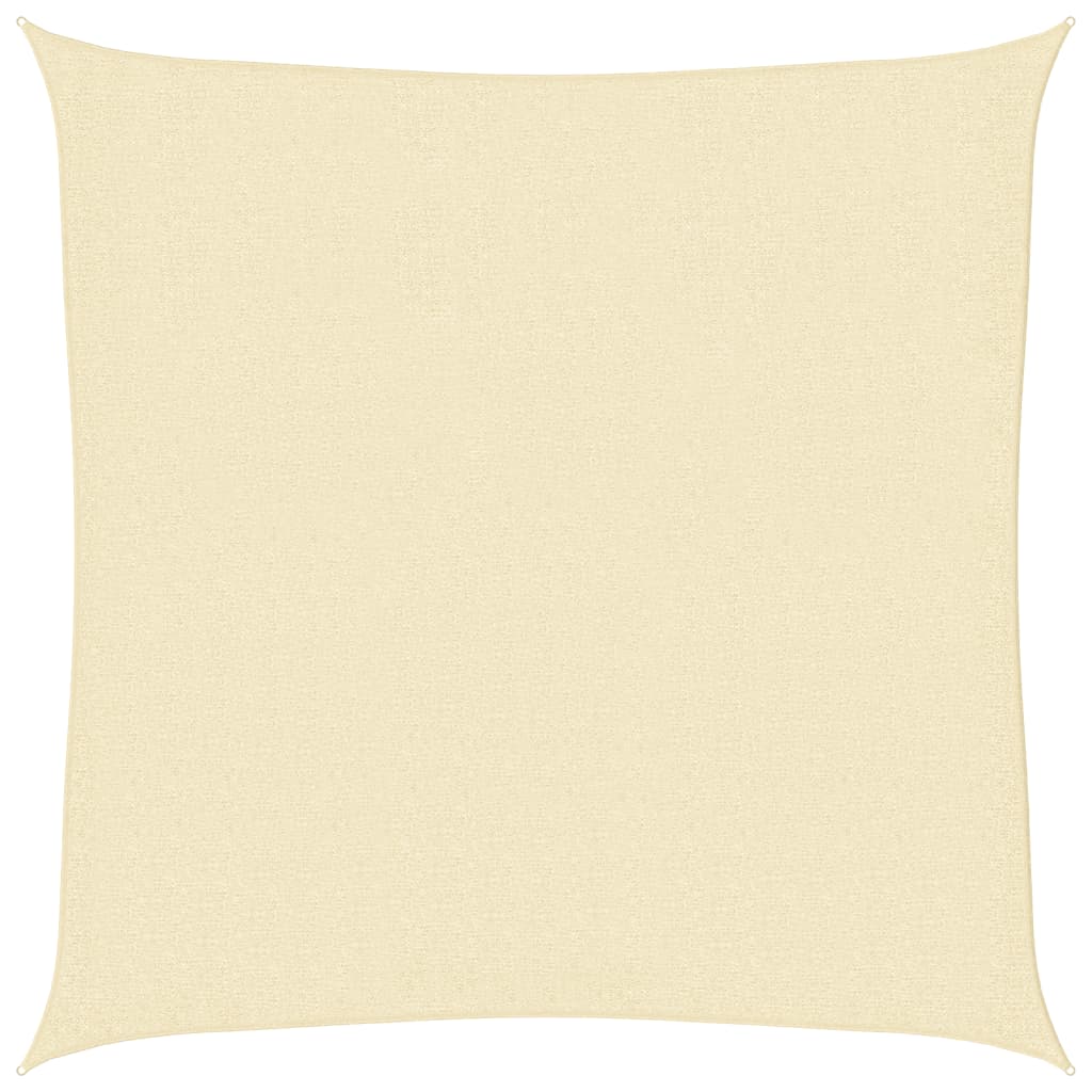 Vidaxl zonnescherm hdpe crème vierkant 3,6x3,6m