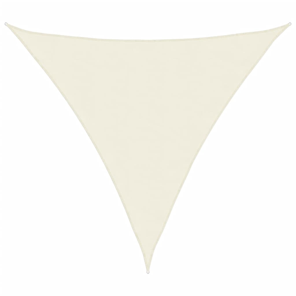 Vidaxl zonnescherm driehoekig 3,6x3,6x3,6m oxford stof crèmewit