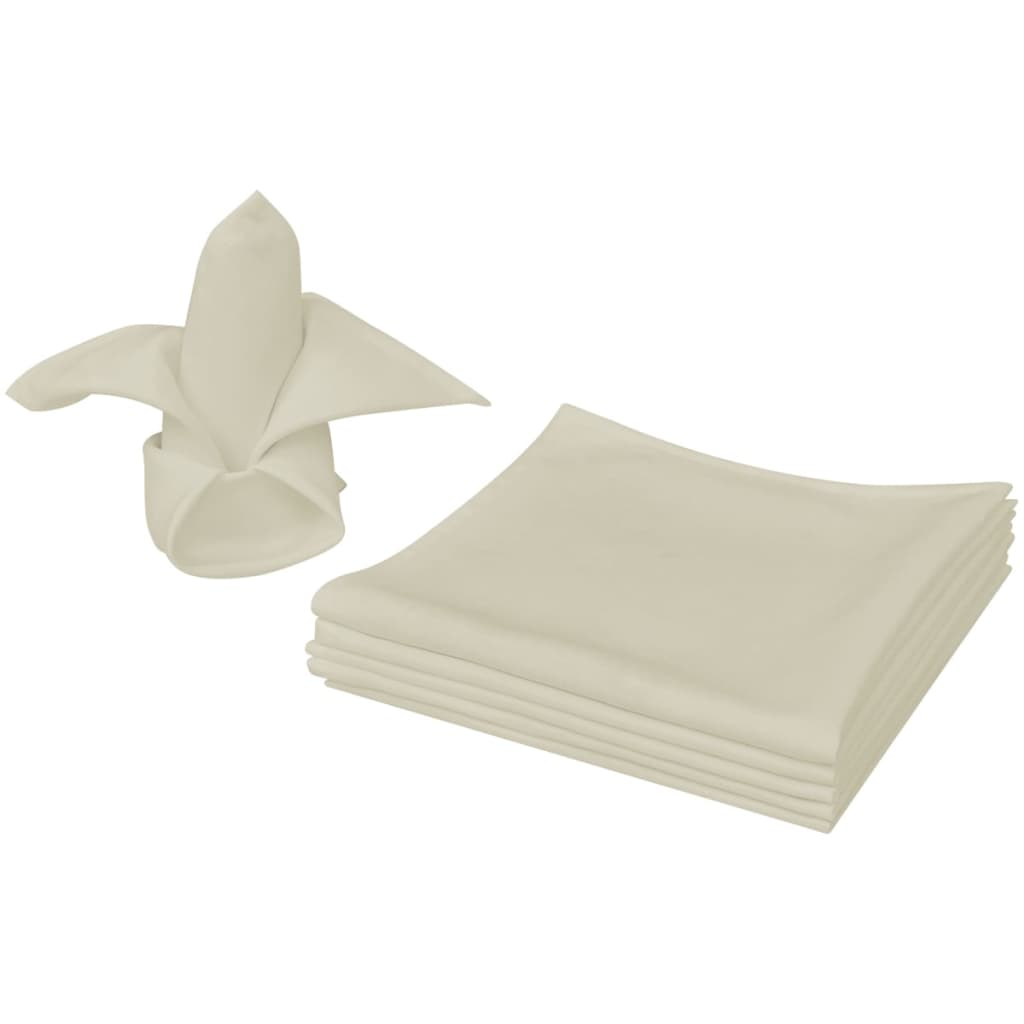 Vidaxl servetten 100 stuks crème 50x50 cm
