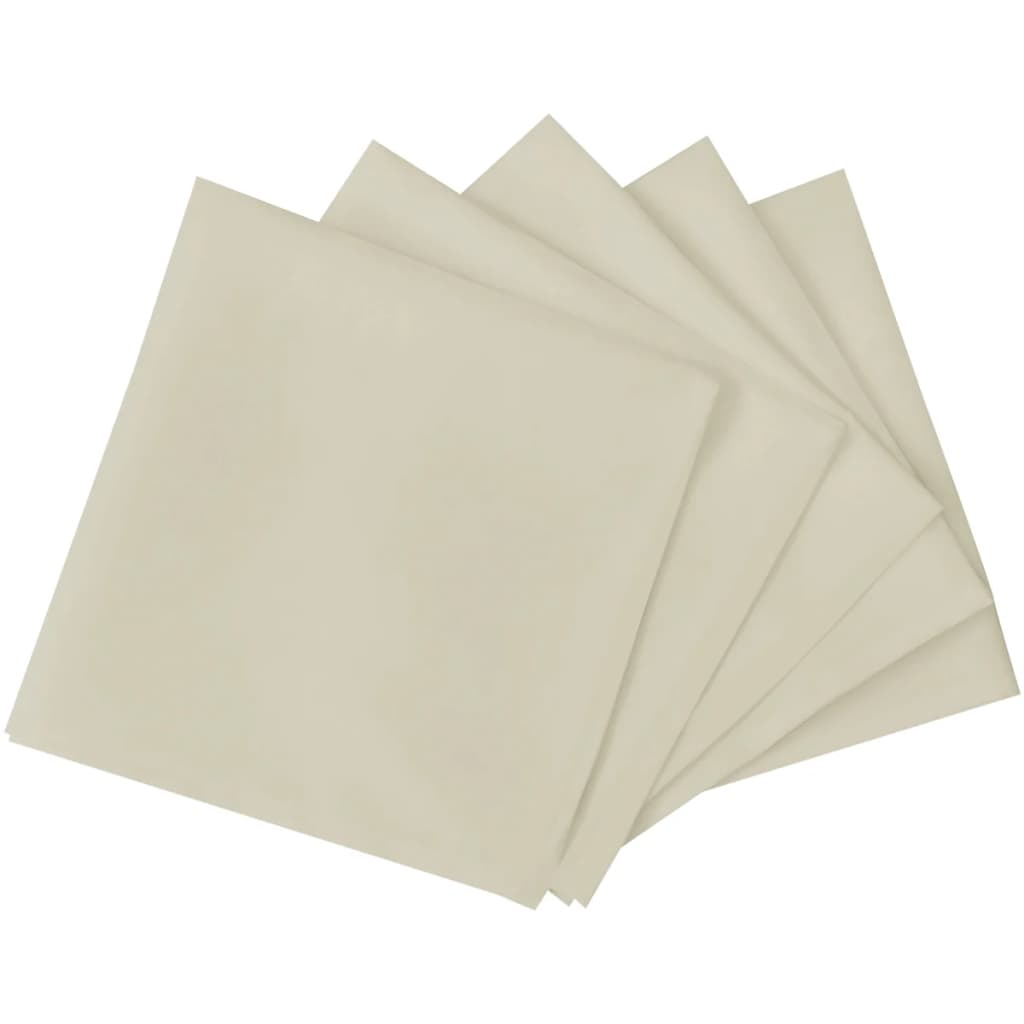 Vidaxl servetten 100 stuks crème 50x50 cm