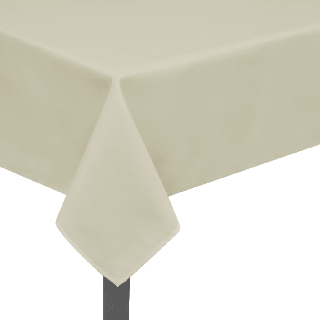 Vidaxl tafelkleden 5 stuks crème 170x130 cm