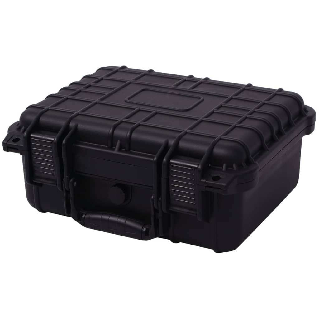 Vidaxl droge materiaalkoffer 35x29,5x15 cm zwart