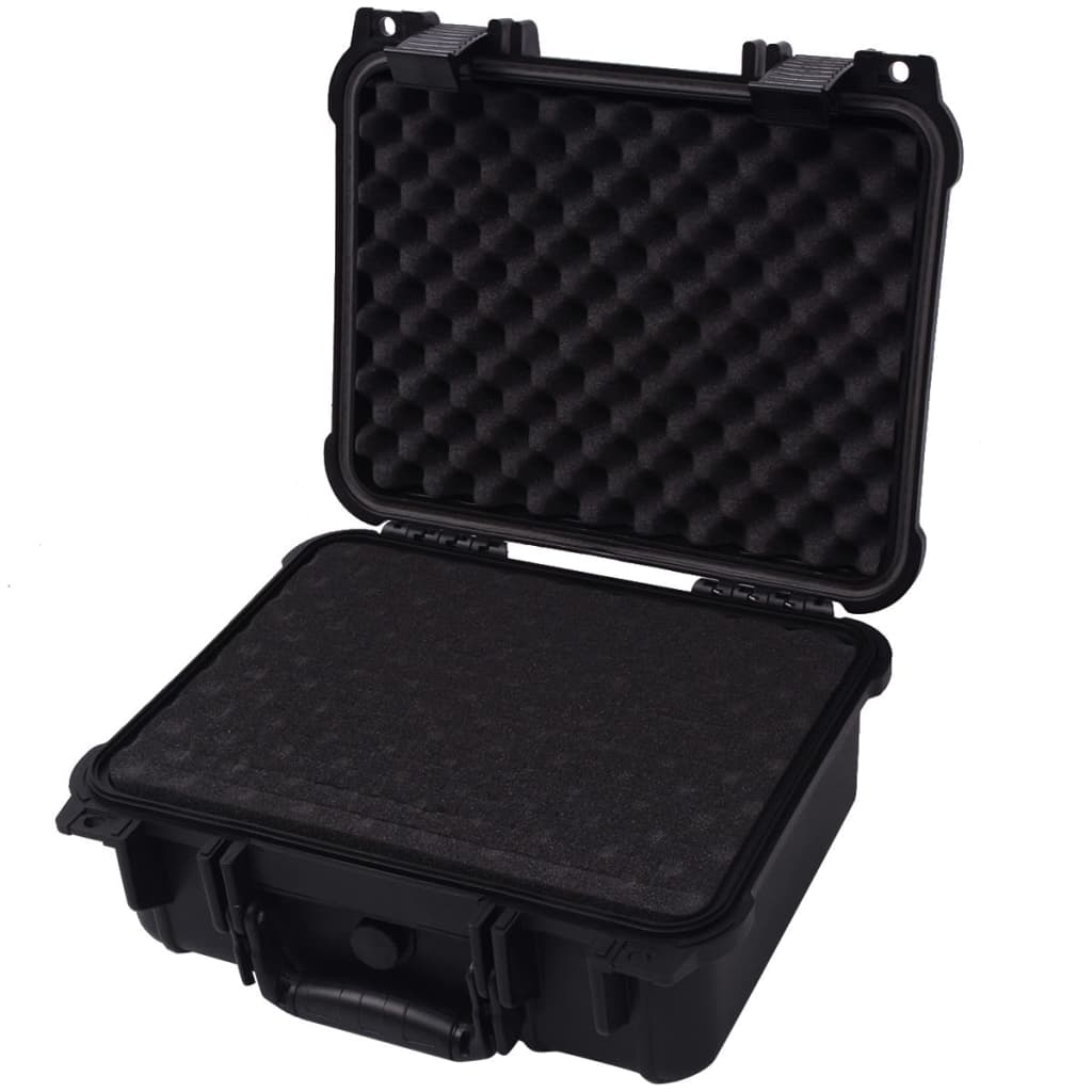 Vidaxl droge materiaalkoffer 35x29,5x15 cm zwart