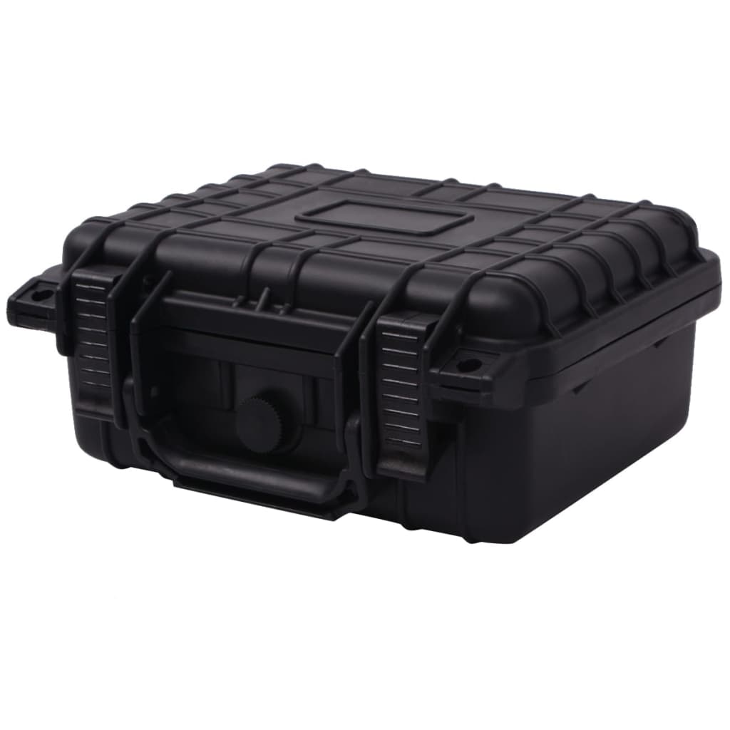 Vidaxl droge materiaalkoffer 27x24,6x12,4 cm zwart