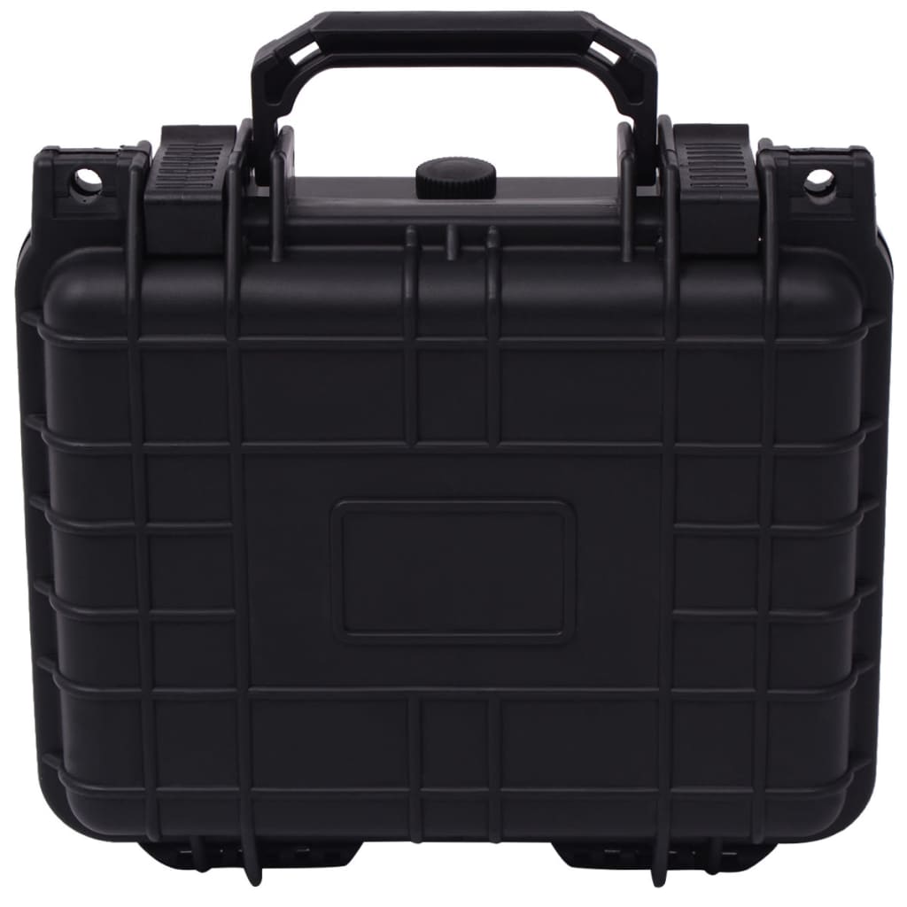 Vidaxl droge materiaalkoffer 27x24,6x12,4 cm zwart