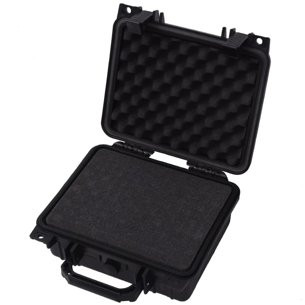 Vidaxl droge materiaalkoffer 27x24,6x12,4 cm zwart