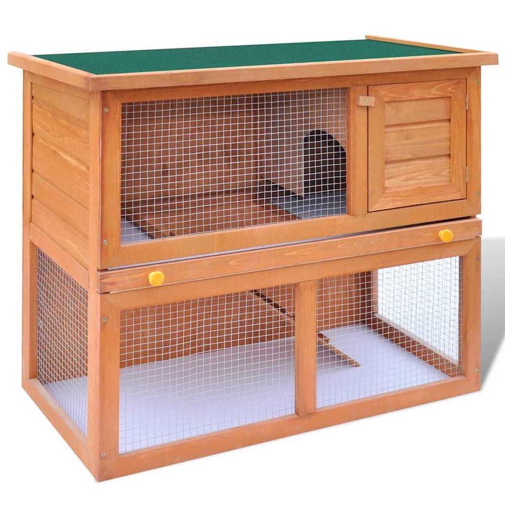 Vidaxl buitenkonijnenhok voor kleine huisdieren, 1 deur, hout