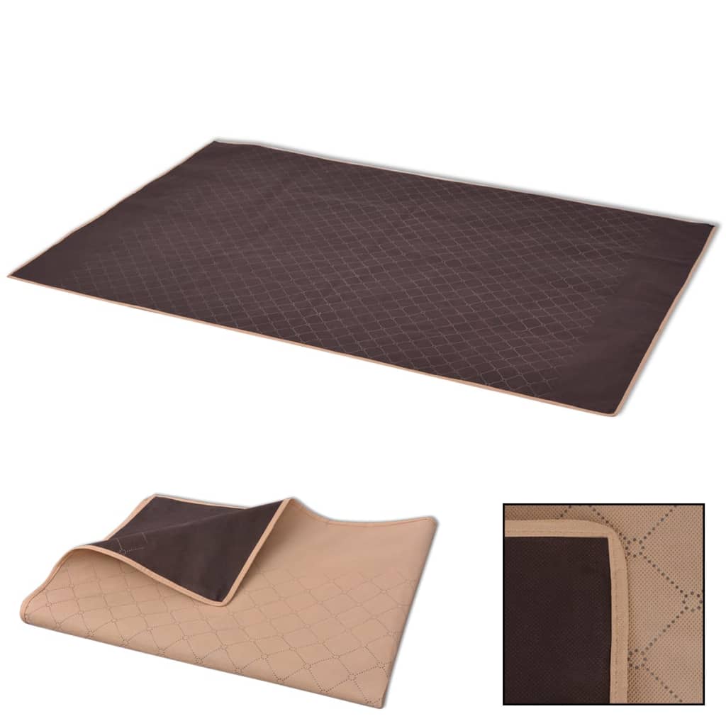 VidaXL Picknickkleed 100x150 cm beige en bruin