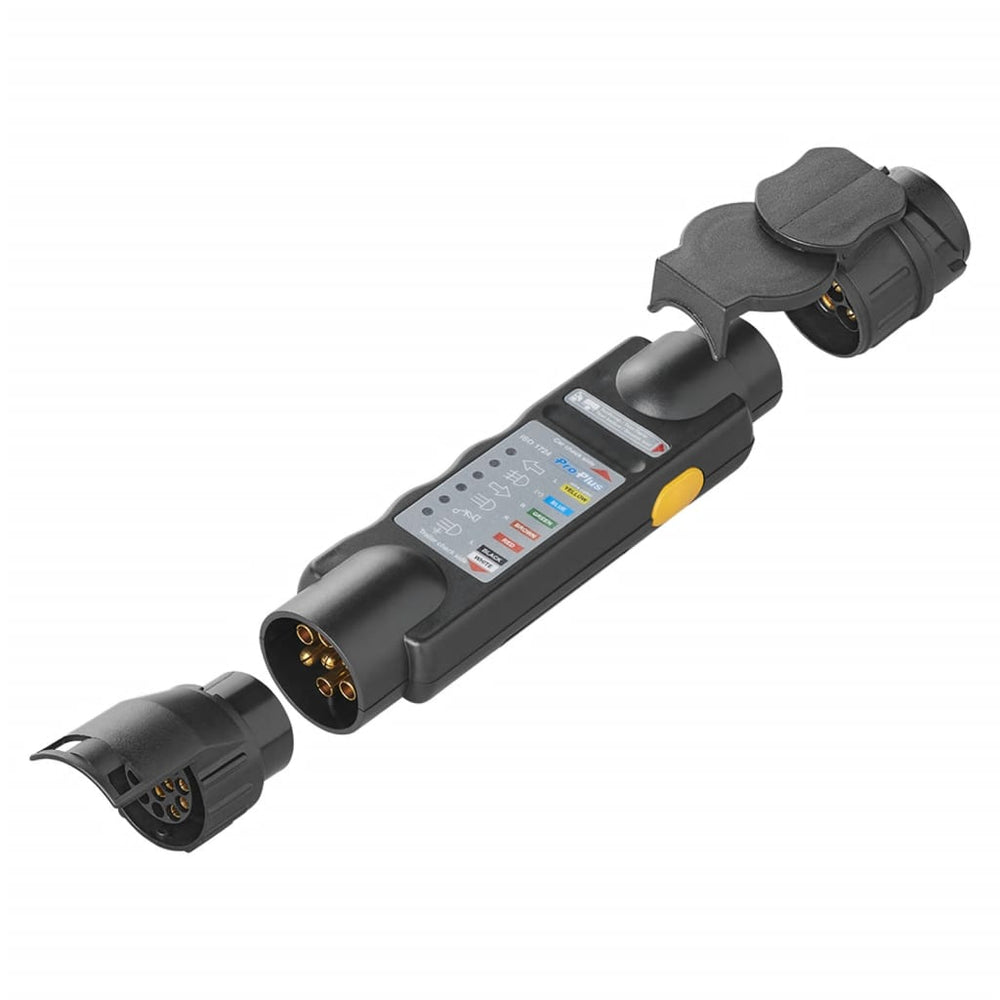 Proplus stekkertester 7-pins 12v + 2 adapters 343524