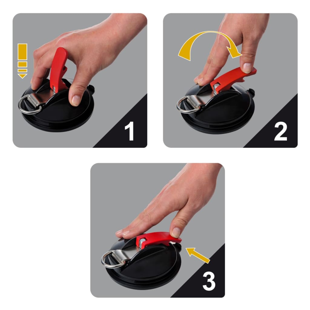 Proplus zuignapbevestiging met ring en 2 s-haken