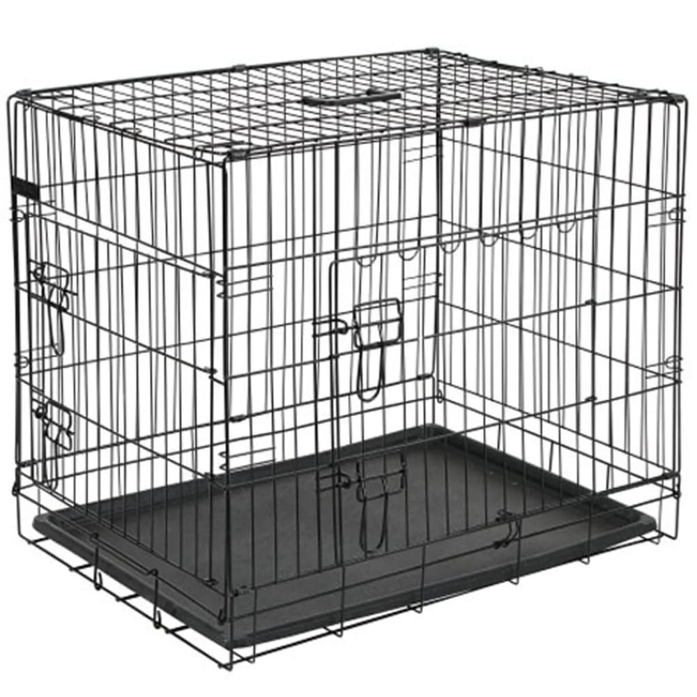 @pet hondenbench 107x70x77,5 cm metaal zwart 15004