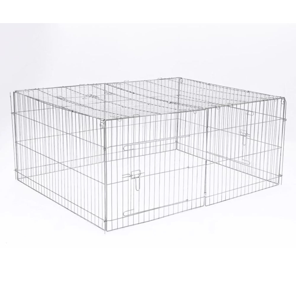 @pet huisdierenren voor buiten kasteel 144x112x60 cm metaal