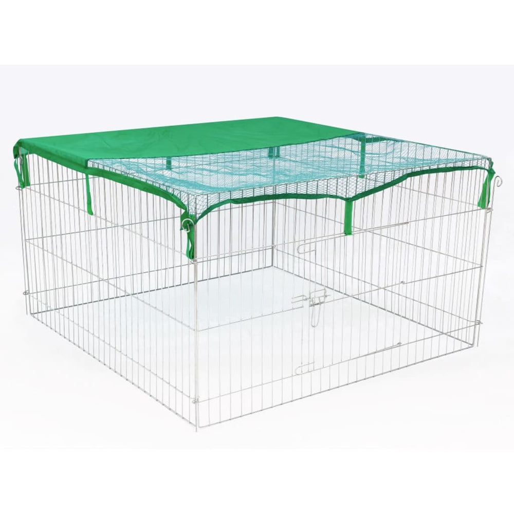 @pet huisdierenren voor buiten compleet 116x116x65 cm metaal