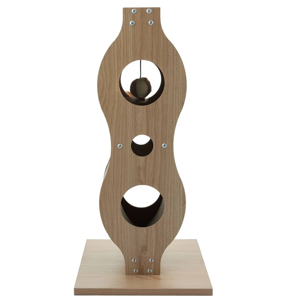 @pet kattenkrabtoren empire 30x30x61,5 cm bruin