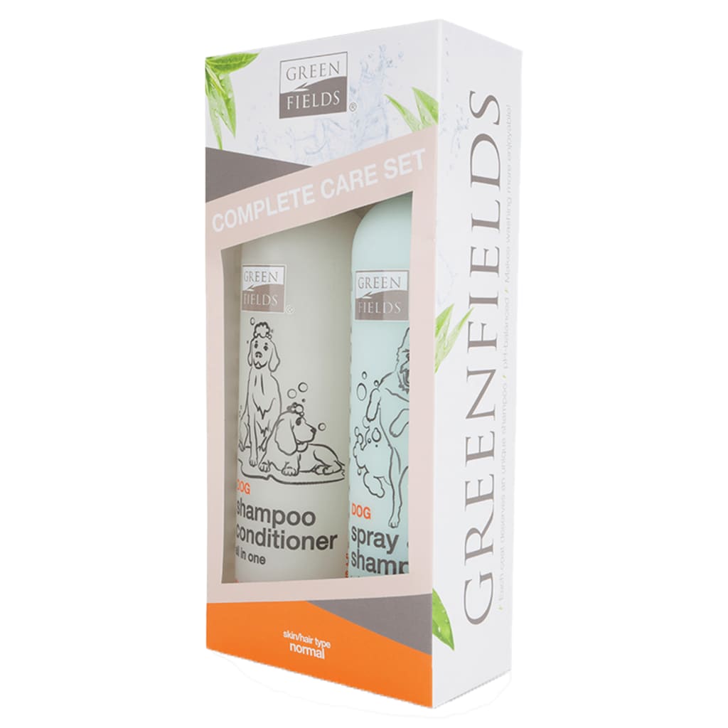 Greenfields Greenfields Hondenverzorgingsset shampoo en spray 2 x 250 ml