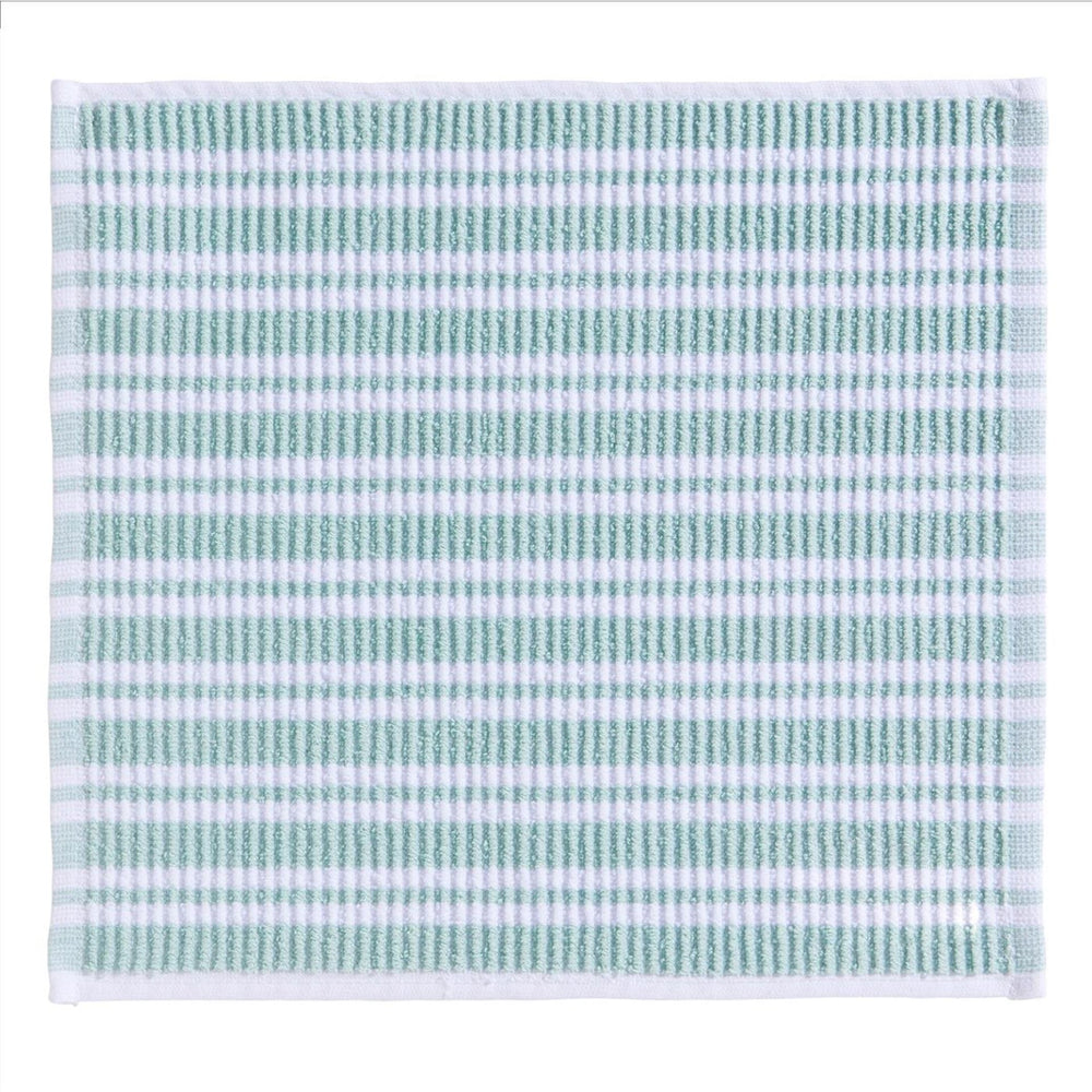 Ddddd vaatdoek stripe pastel groen 30x30cm pak a 4 stuks