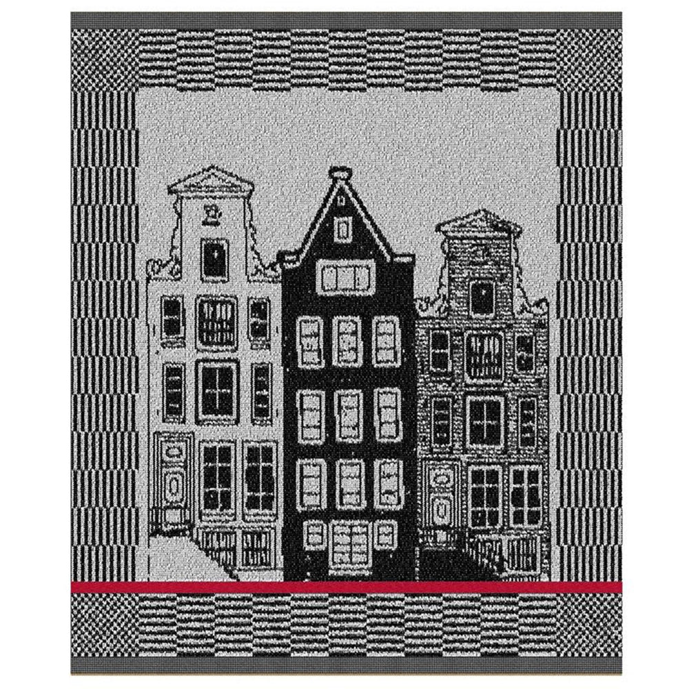 Ddddd keukendoek canal 50x55cm zwart 6st