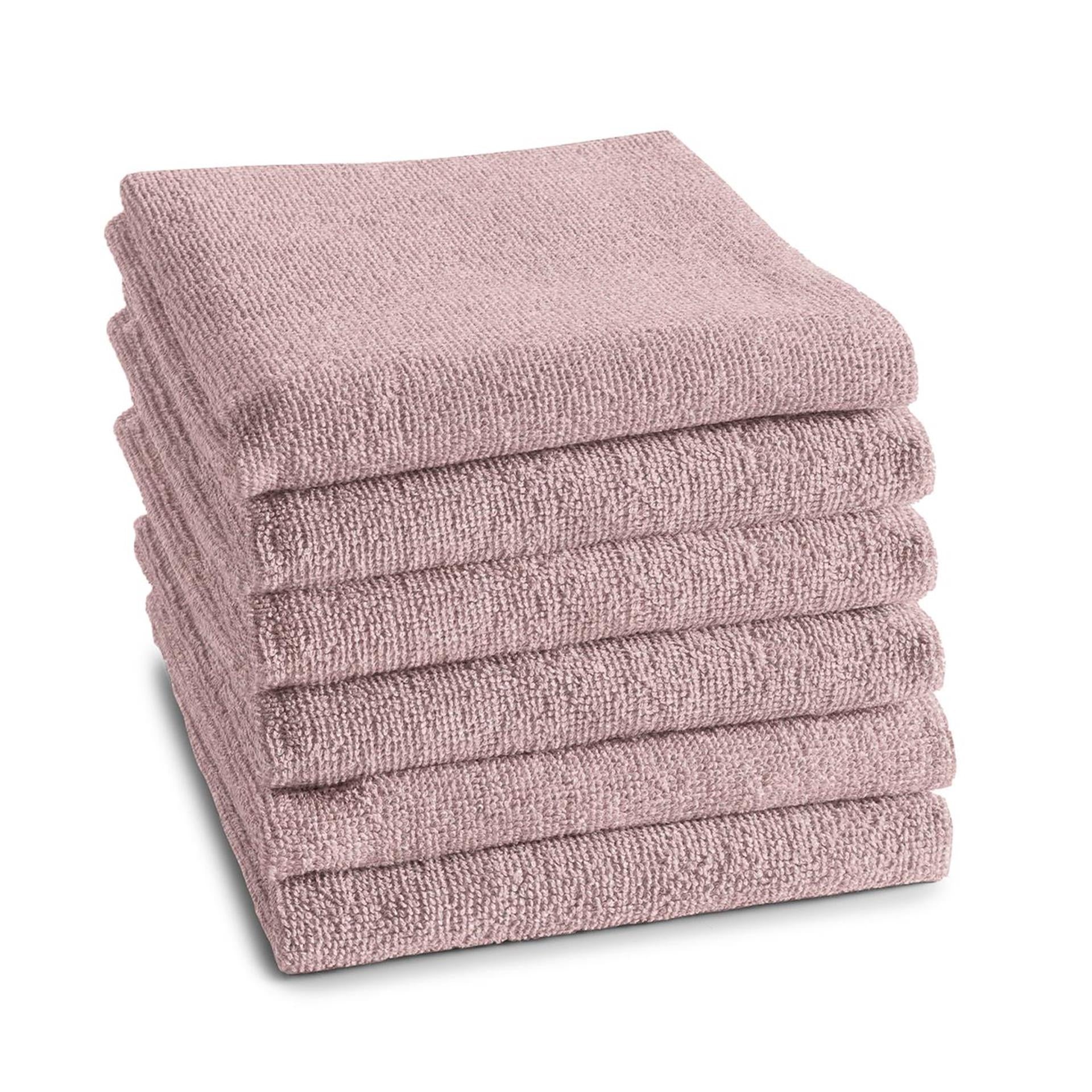 Ddddd keukendoek logo pastel roze 6st