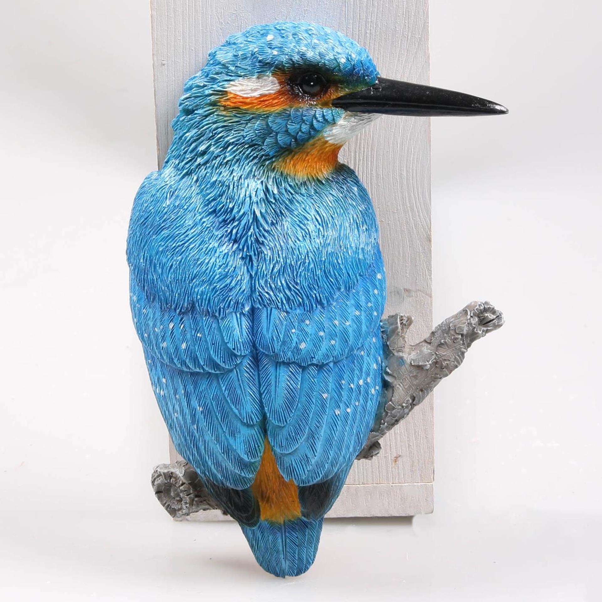 Farmwood animals vogel ijsvogel wand 14x5x19cm