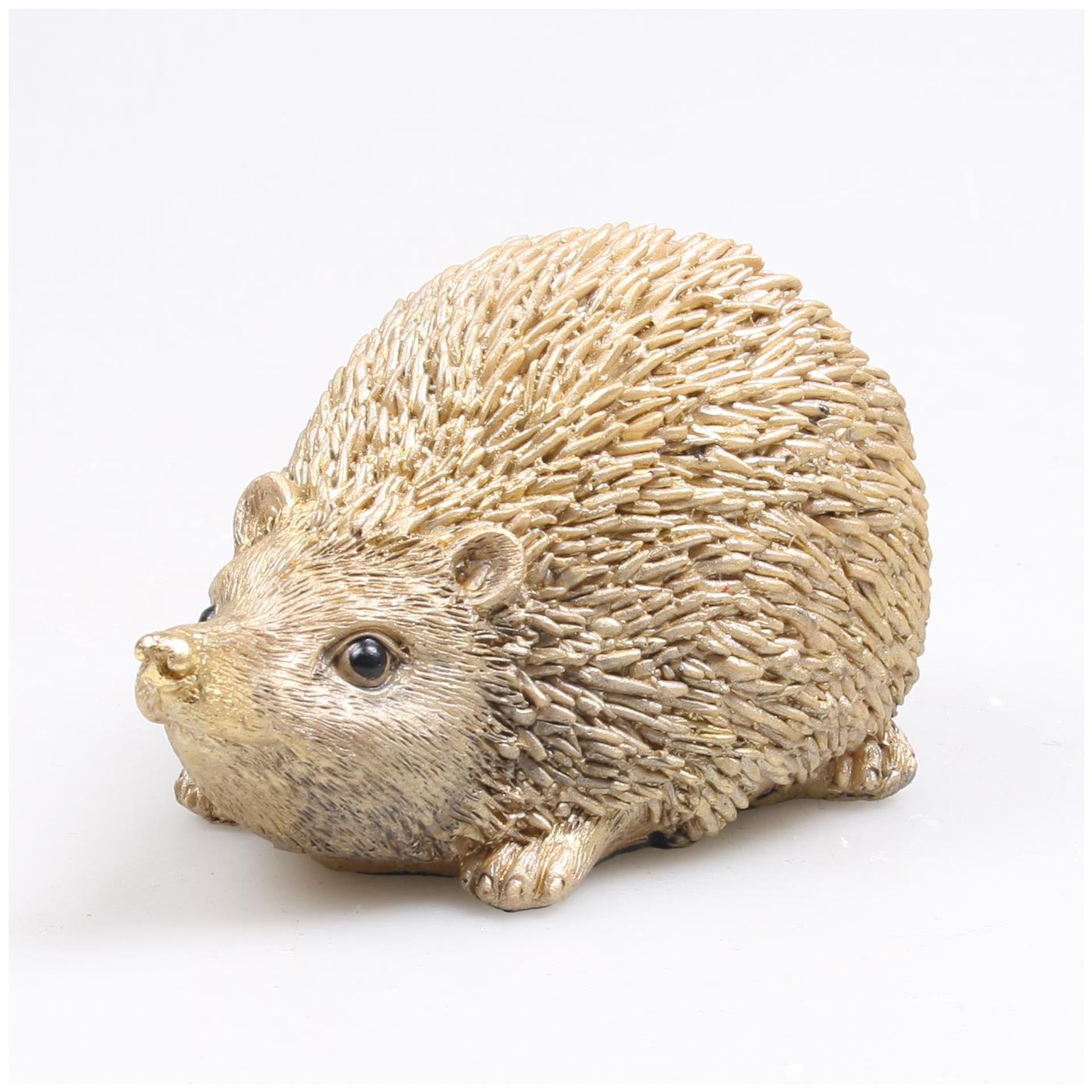 Farmwood animals egel groot goud 15x12x11cm