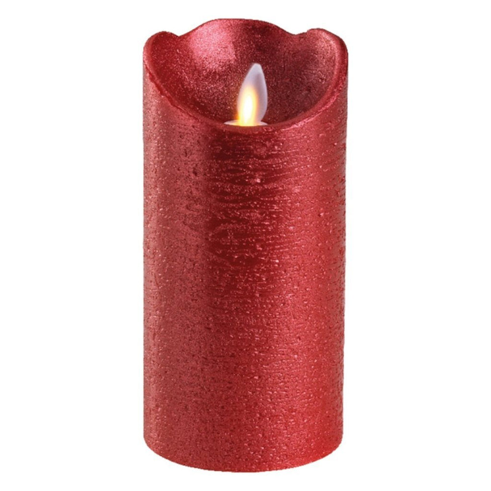 Lumineo Lumineo LED Stompkaars Dans Vlam 7,5x15 cm Rood
