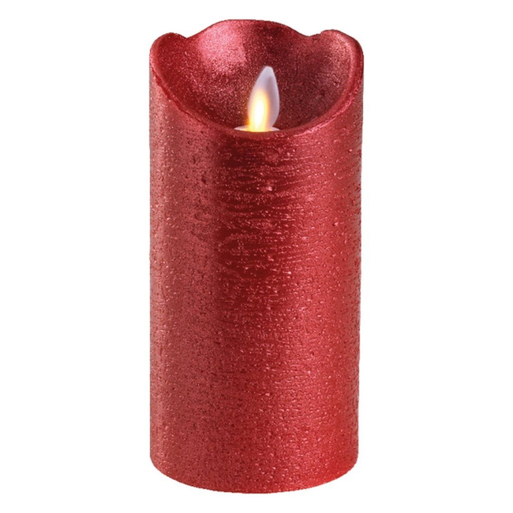 Lumineo Lumineo LED Stompkaars Dans Vlam 7,5x15 cm Rood