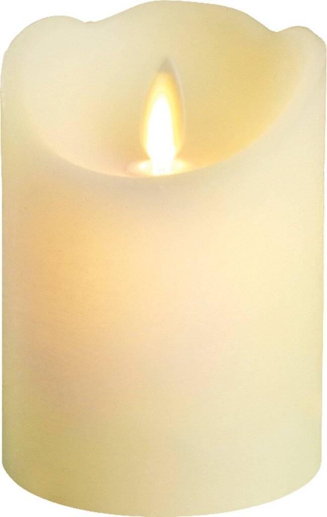 Lumineo ledkaars dans vlam 10 cm crème