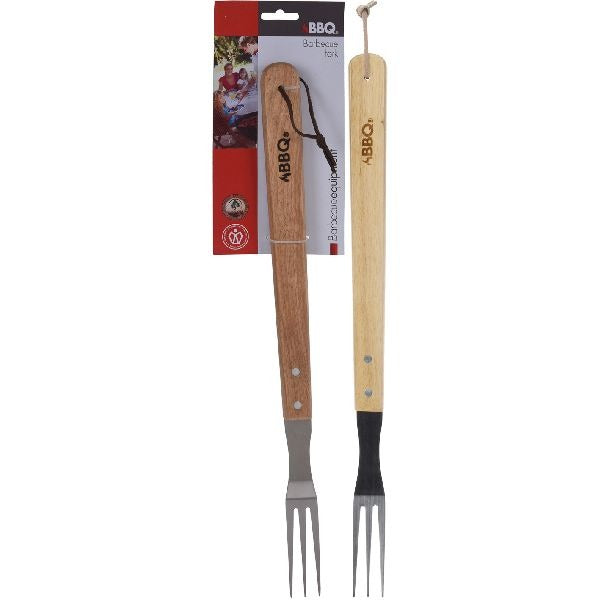 Bbq werk roestvrij staal hout 46x7cm