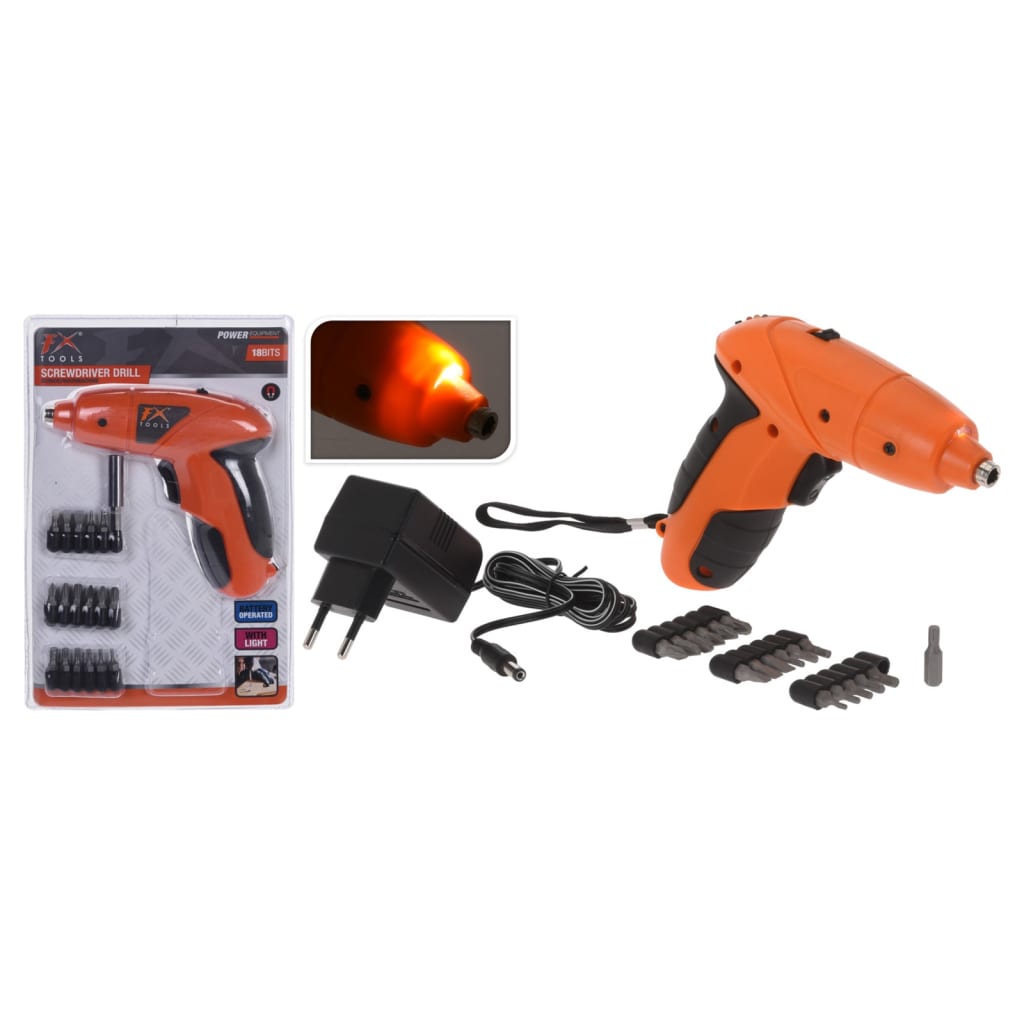 Fx-tools 19-delige accuboorschroevendraaierset