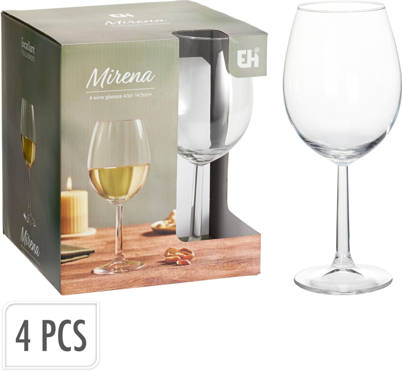 Wijnglas set 43cl 4 stuks