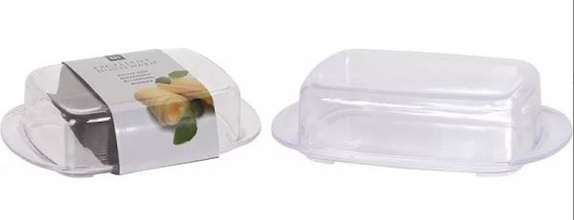 Excellent houseware eh botervloot plastic met deksel