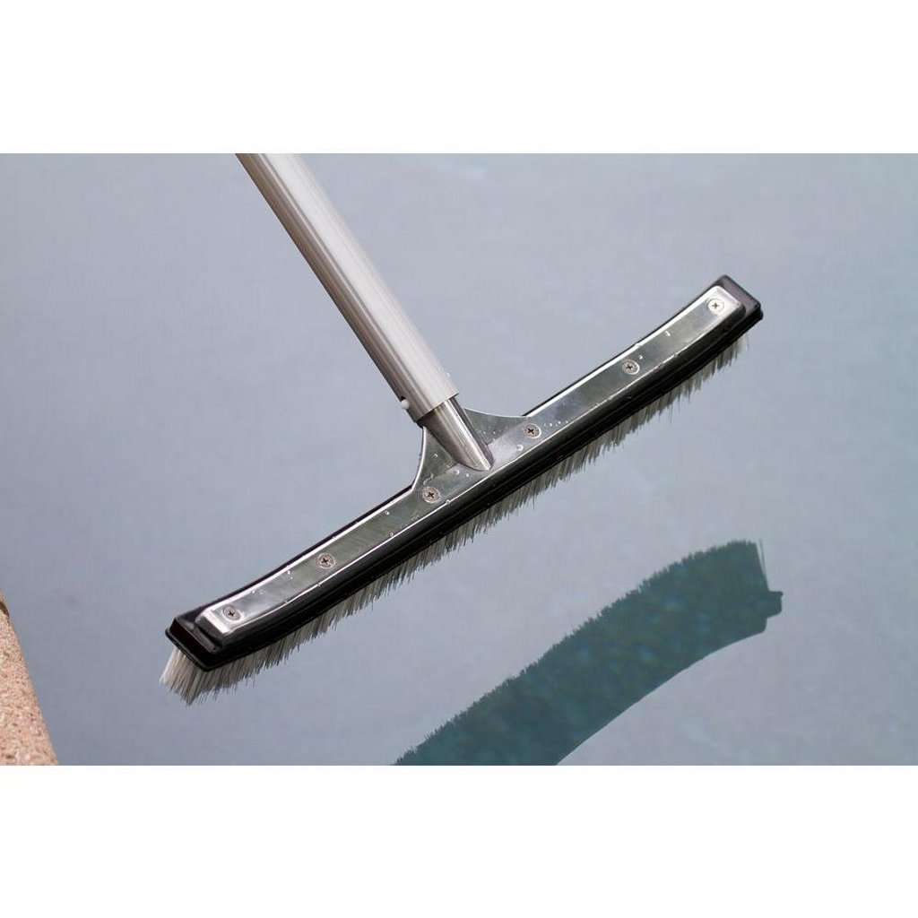 Interline luxe zwembadborstel 45 cm aluminium nylon