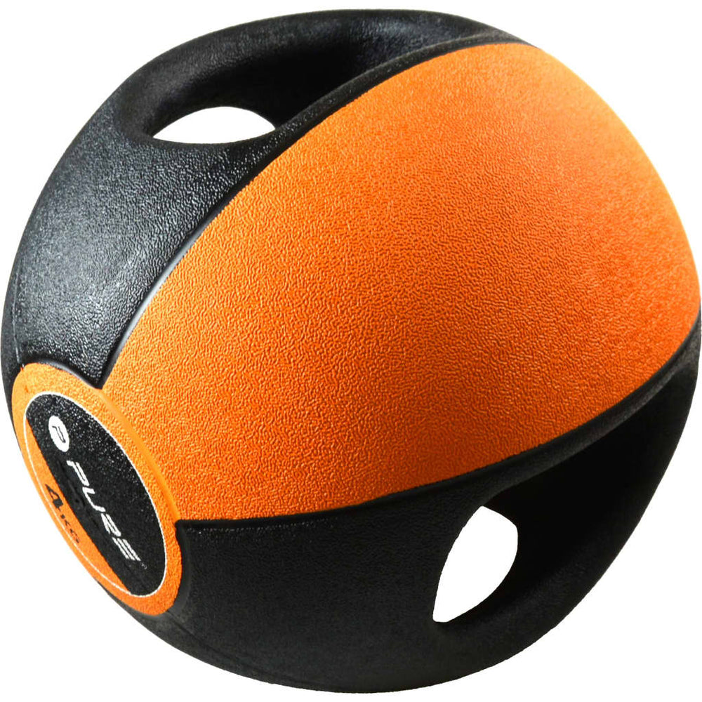 Pure2improve pure2improve medicijnbal met handvatten 4 kg oranje