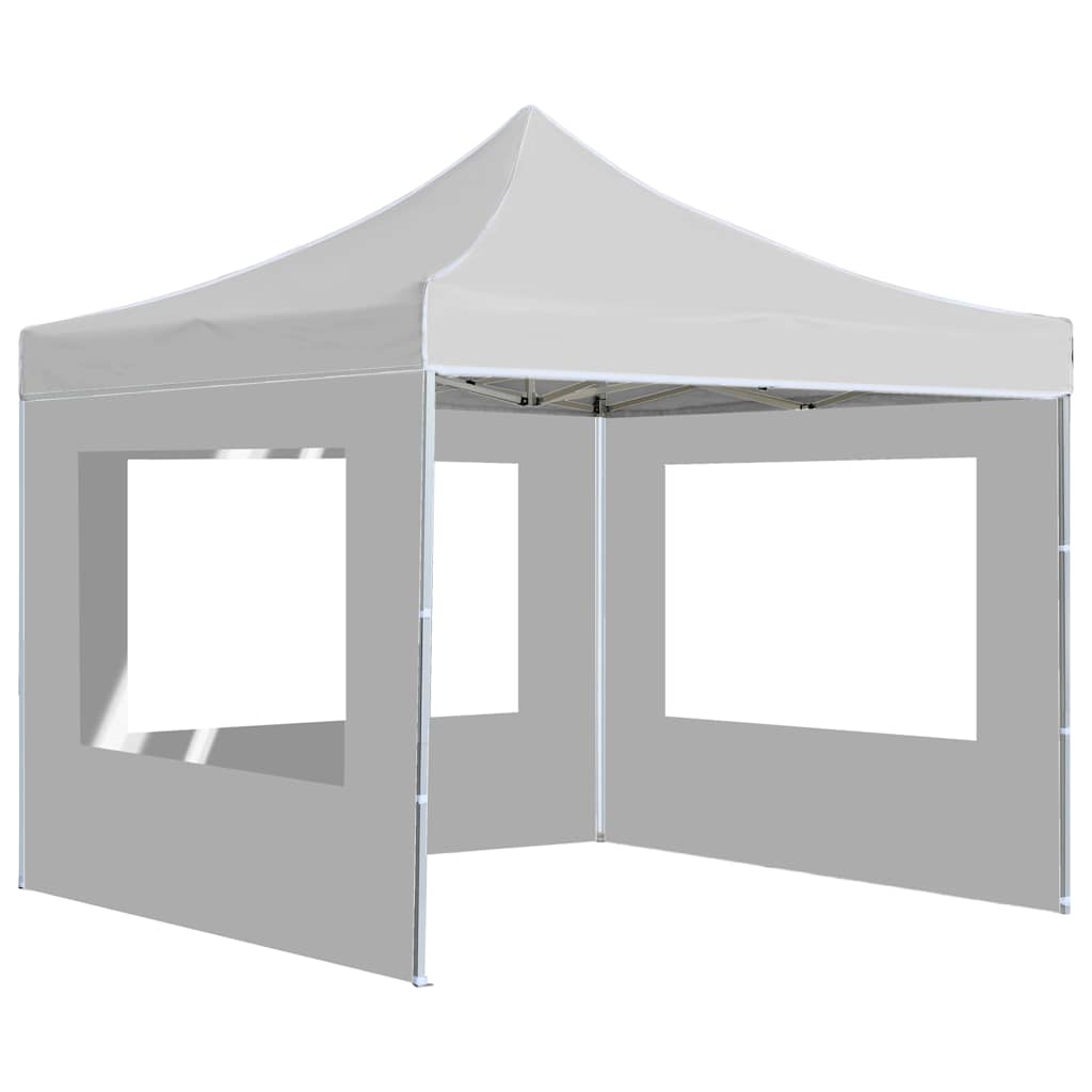 Vidaxl partytent inklapbaar met wanden 3x3m aluminium wit