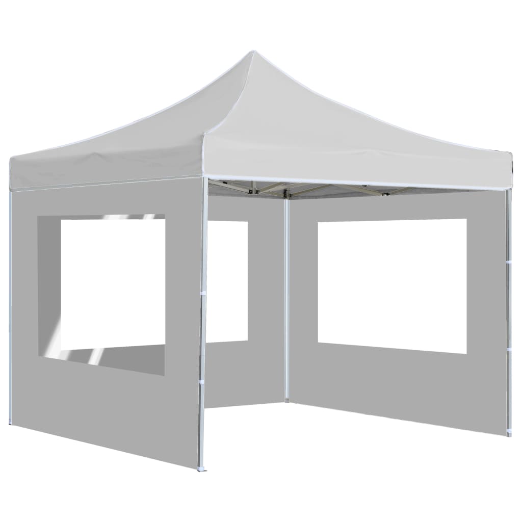 Vidaxl partytent inklapbaar met wanden 3x3m aluminium wit