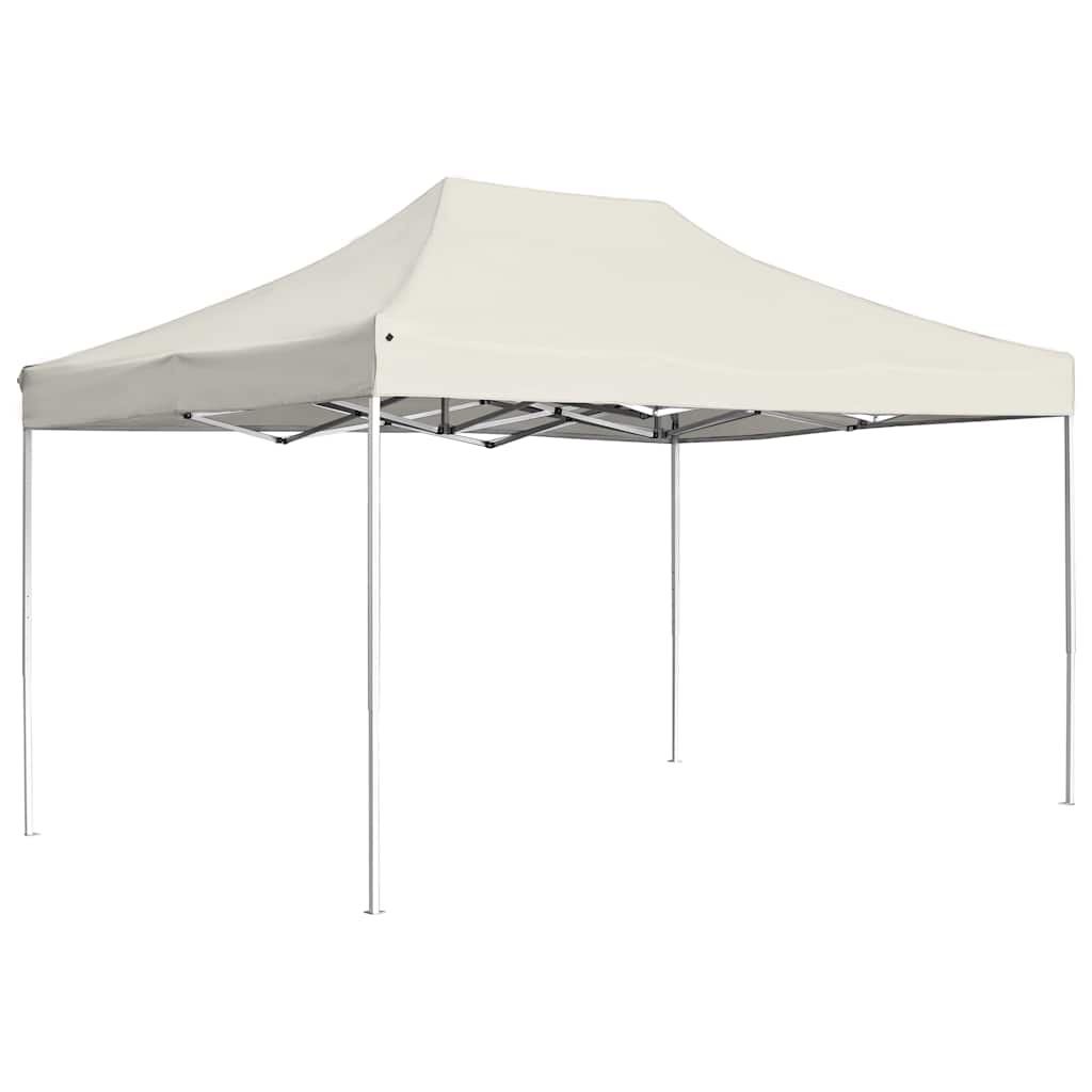 Vidaxl partytent professioneel inklapbaar 4,5x3m aluminium crème