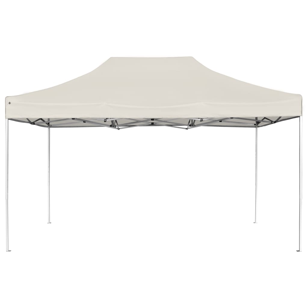 Vidaxl partytent professioneel inklapbaar 4,5x3m aluminium crème