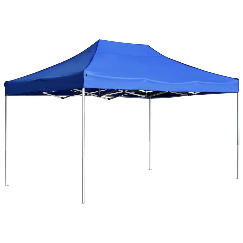 Vidaxl partytent professioneel inklapbaar 4,5x3m aluminium blauw