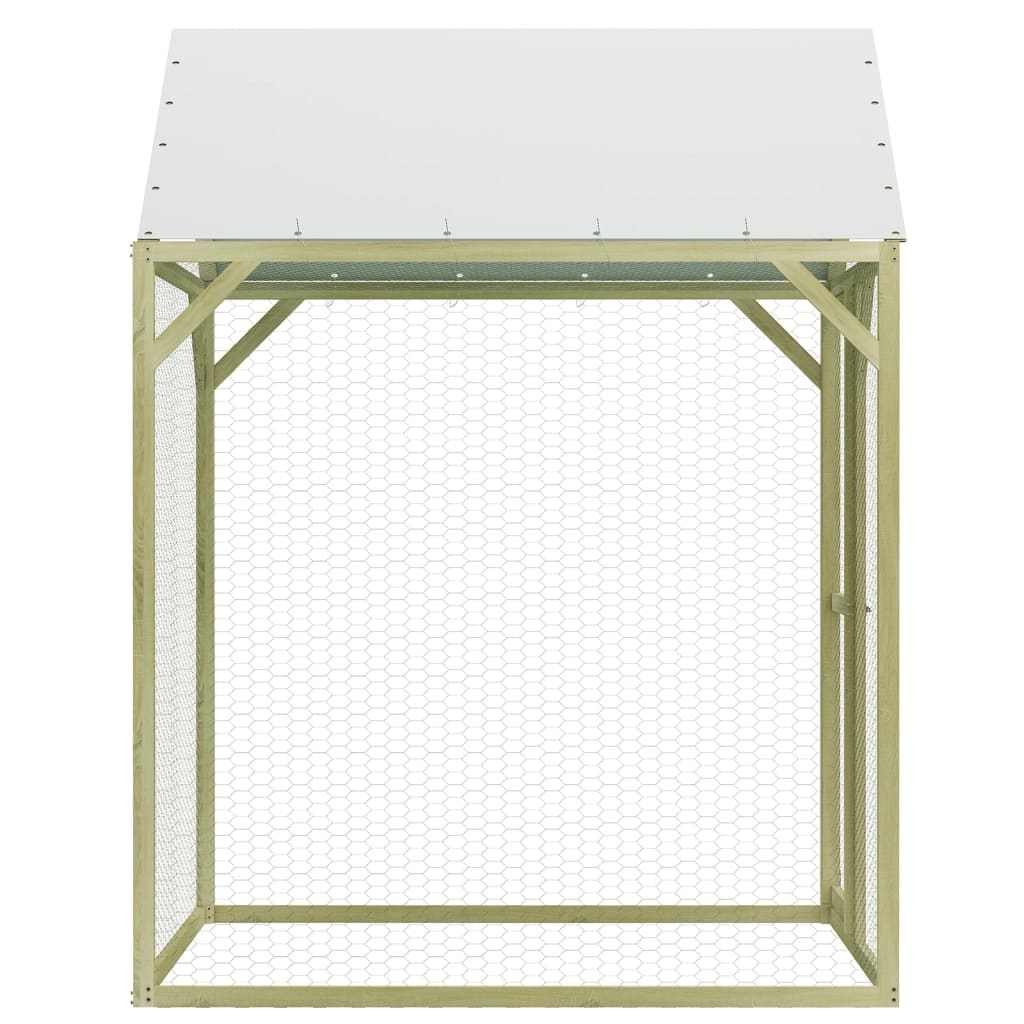 VidaXL Kippenhok 1,5x1,5x2m staal
