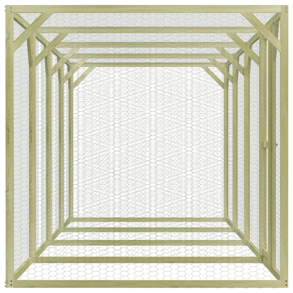 VidaXL Kippenhok 6x1,5x1,5m staal