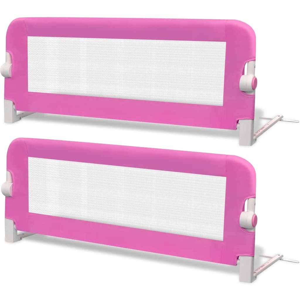 Vidaxl kinderbedhekjes 2 st 102x42 cm roze