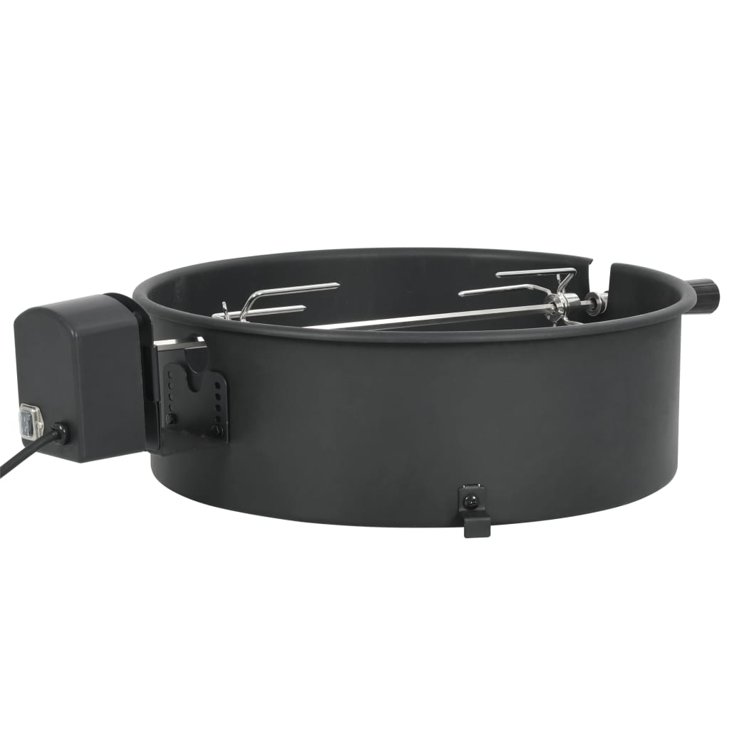 VidaXL BBQ draaispitring 47 cm zwart