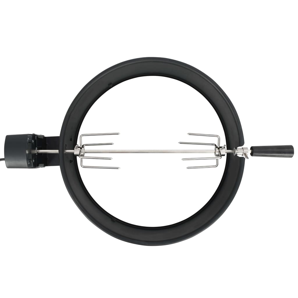 VidaXL BBQ draaispitring 47 cm zwart