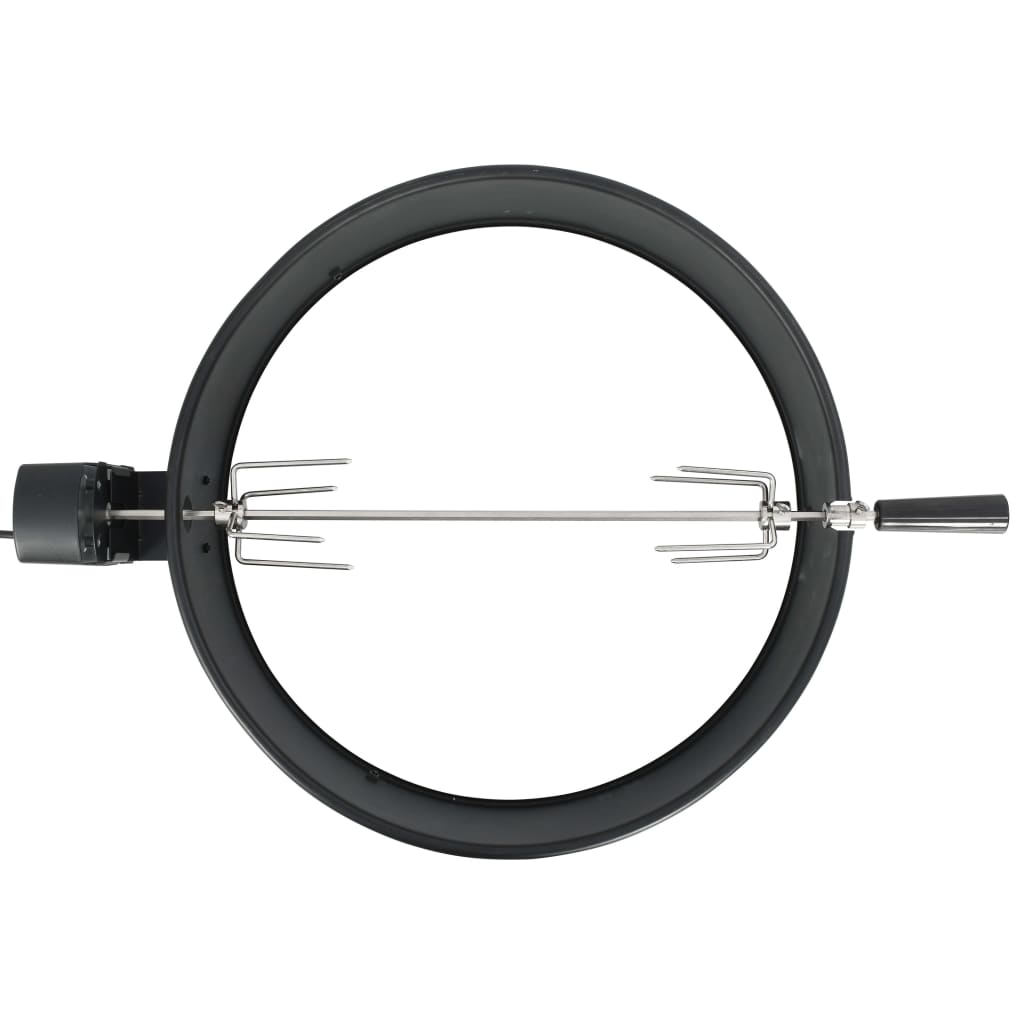 Vidaxl bbq draaispit ring 57 cm zwart