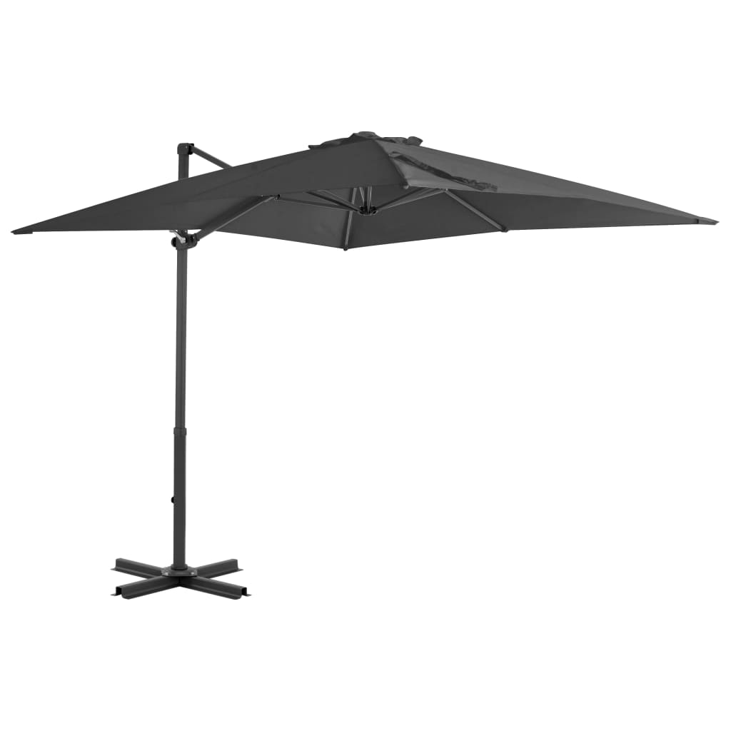VidaXL Parasol met mobiele voet antracietkleurig