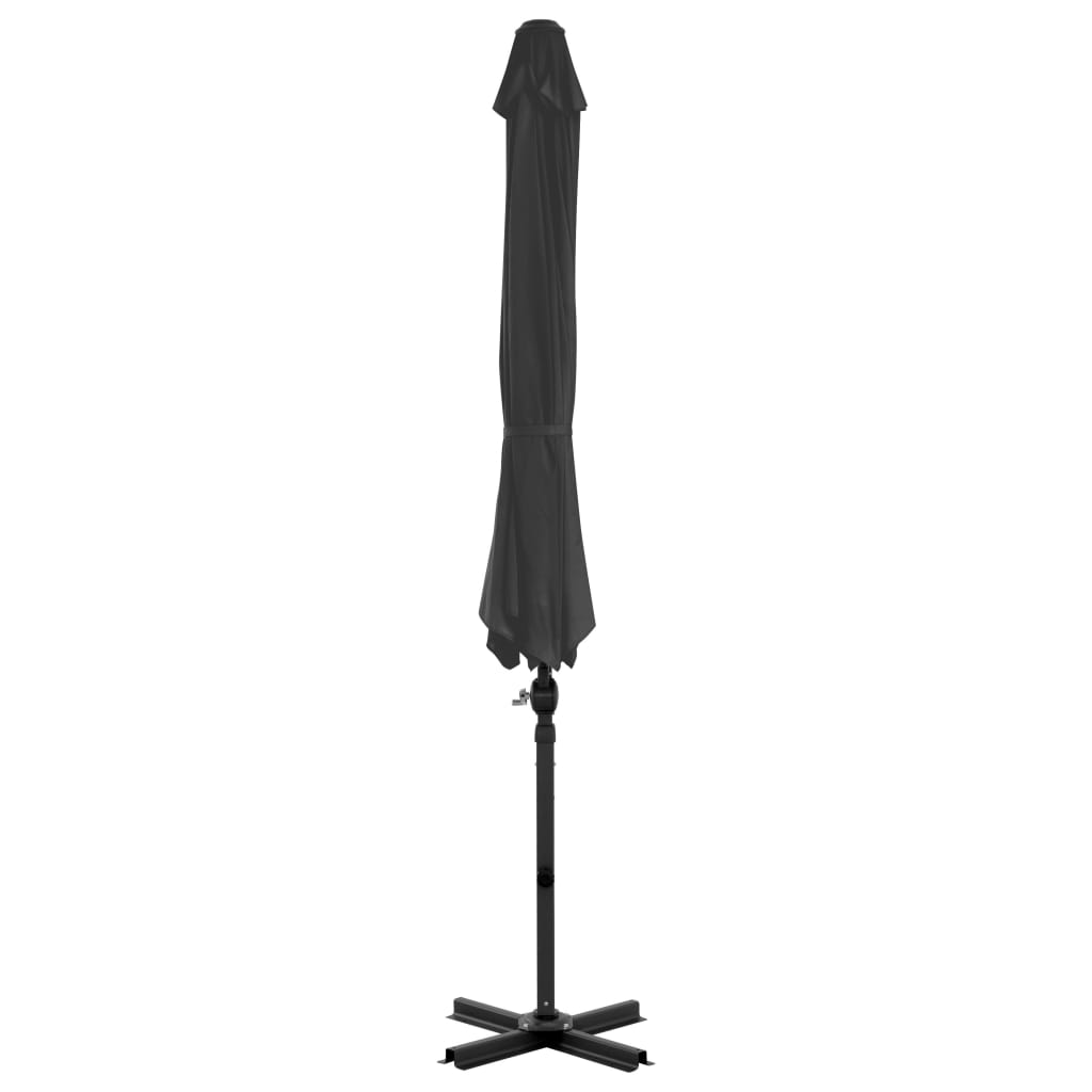 VidaXL Parasol met mobiele voet antracietkleurig