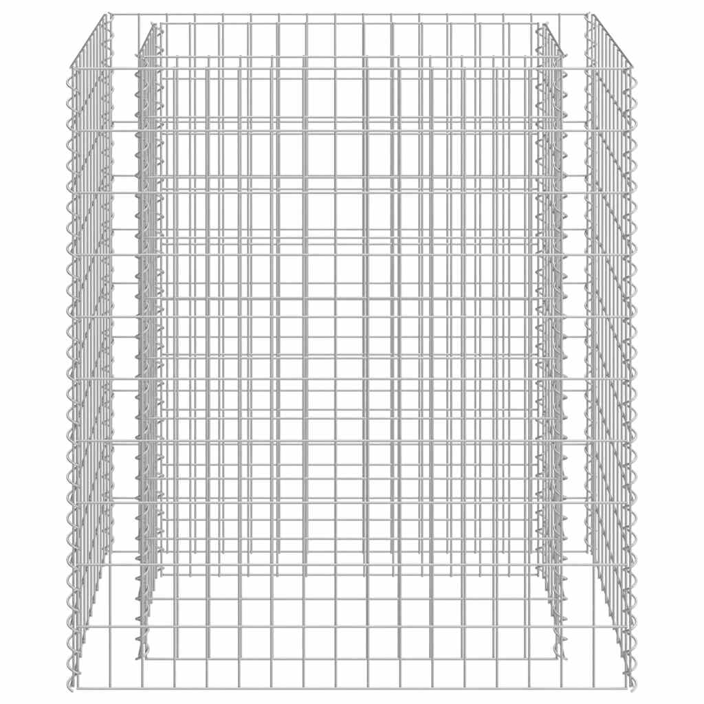 Vidaxl schanskorf plantenbak gebogen 90x50x100 cm gegalvaniseerd staal