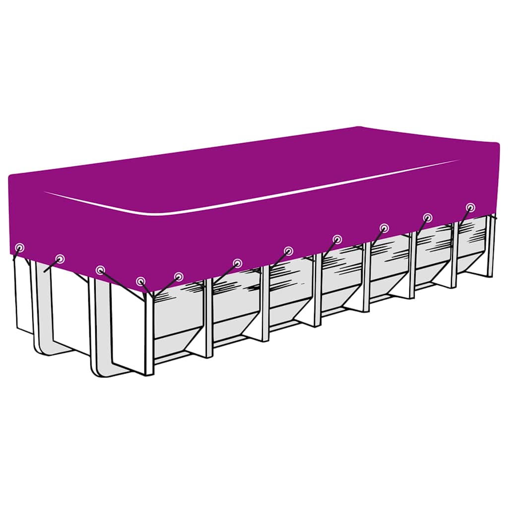 VidaXL Containernet 3x5m HDPE zwart
