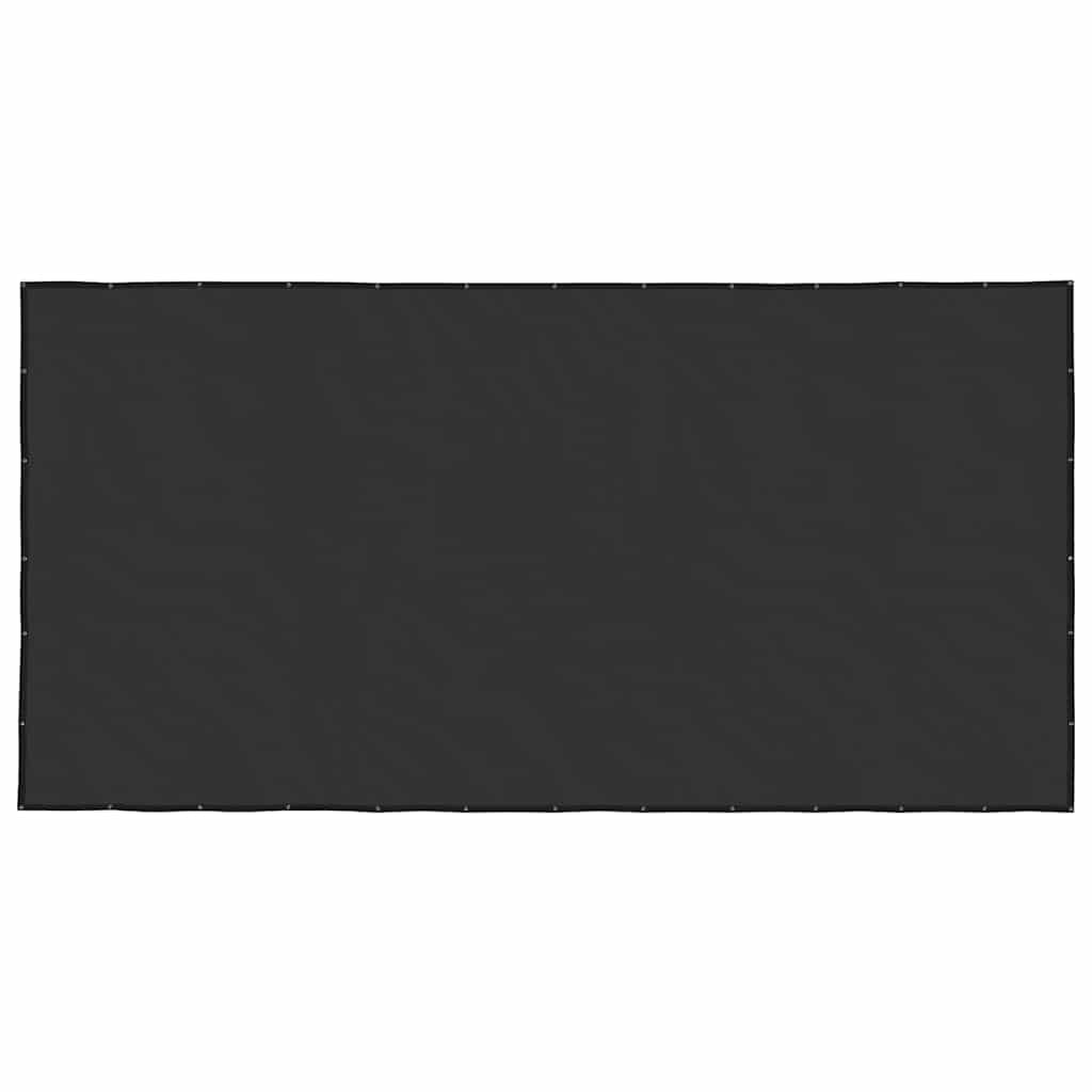 Vidaxl containernet 3x6 m hdpe zwart
